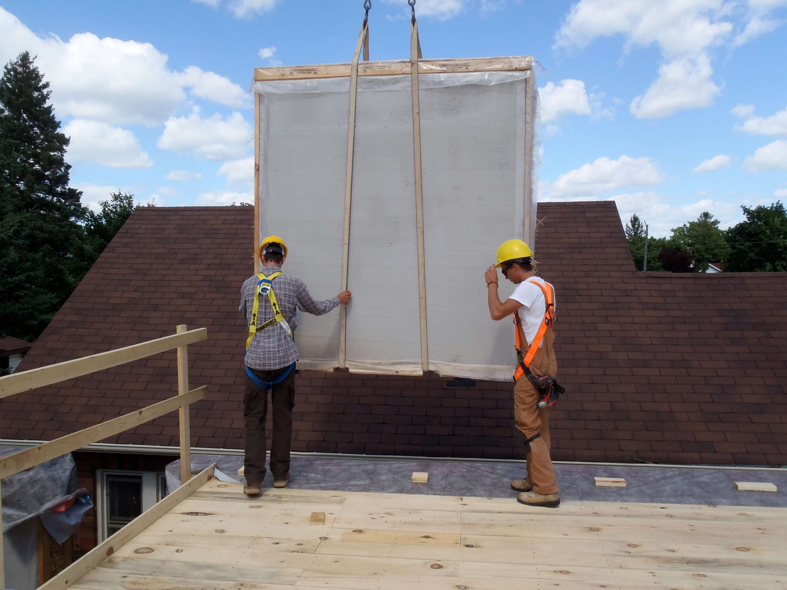 Prefab Wall Panels Installed