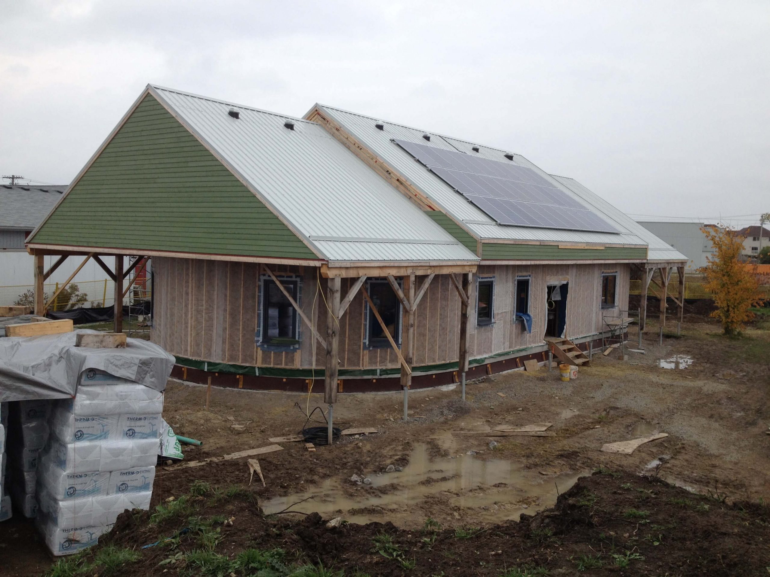 Finishing the straw-cell wall system