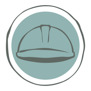 Icon with hard hat