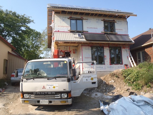 solar hot water installed